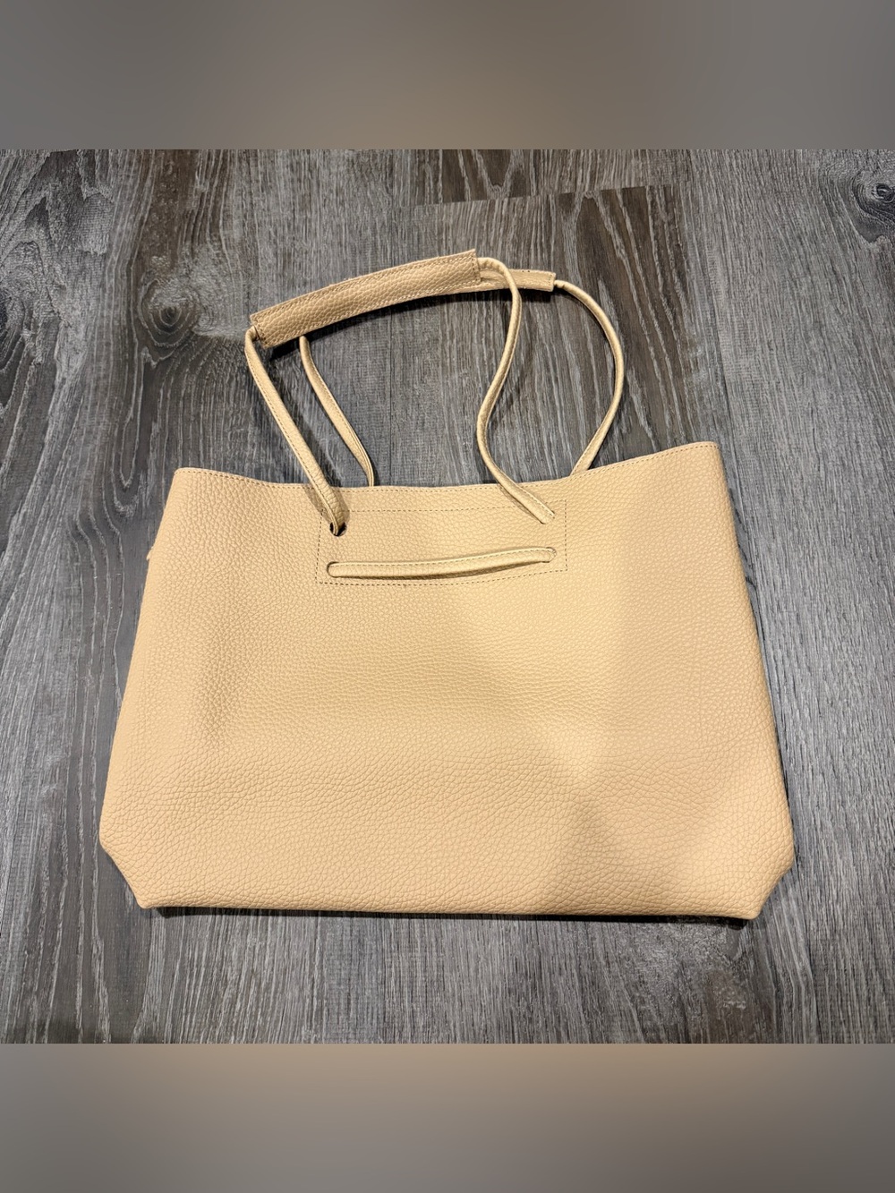 NWOT 8 Other Reasons Light Brown Bucket Tote Bag